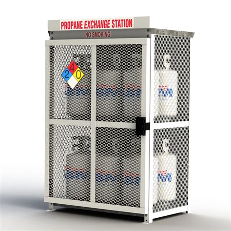 food truck propane metal storage box|Steel Propane Storage Cages / Cabinets.